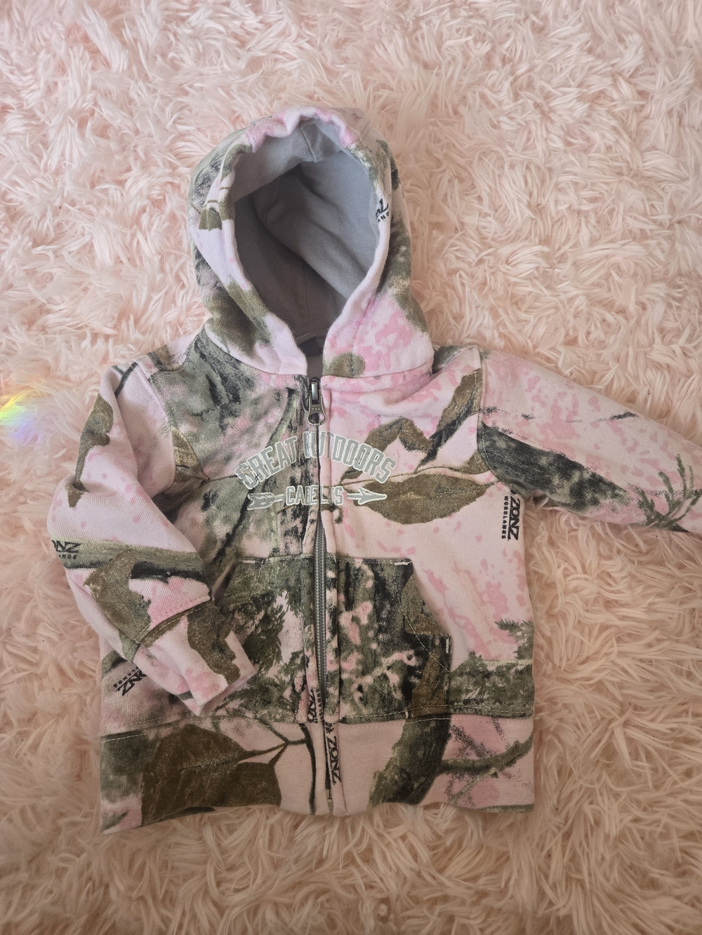 Baby Camo Zip Hoodie